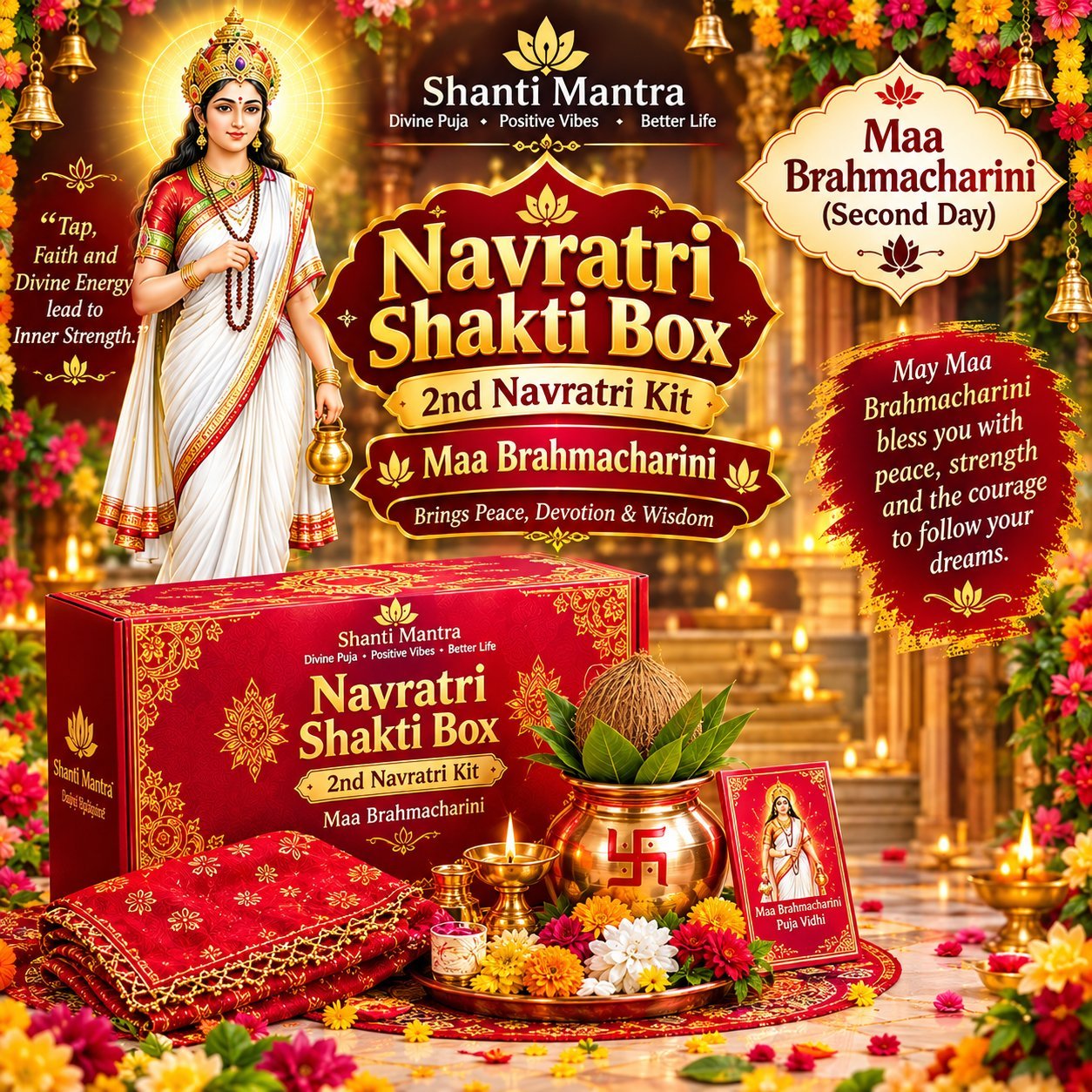 Navratri Shakti Box - Day 2: Maa Brahmacharini